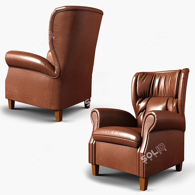 Elegant Amadeus Chair: Classic Design 3D model image 1