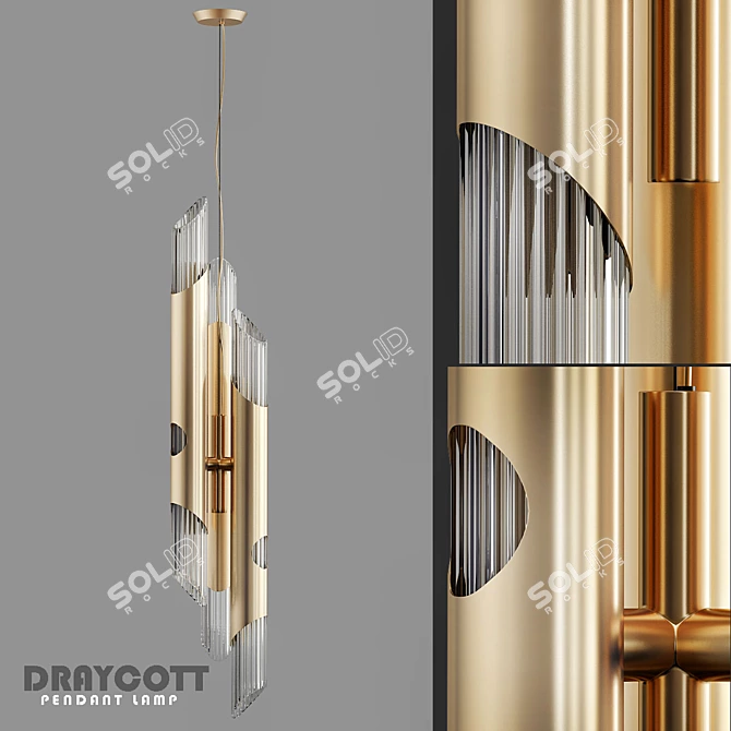 Elegant Draycott Pendant 3D model image 1