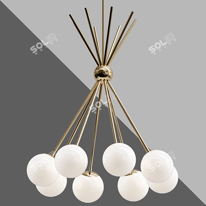 Luxor Crystal Chandelier 3D model image 1