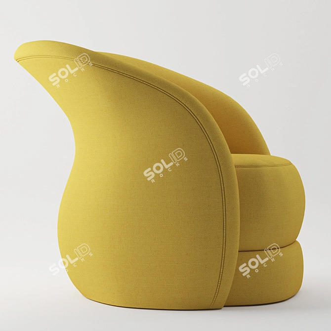 Curvaceous Contessa Armchair 3D model image 1