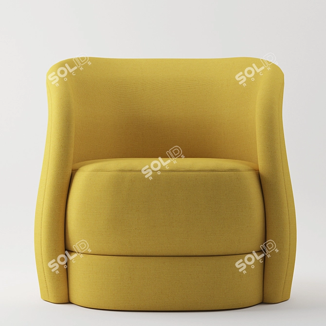 Curvaceous Contessa Armchair 3D model image 2