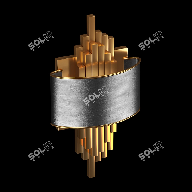 Elegant Golden Wall Light by Youlaike 3D model image 1