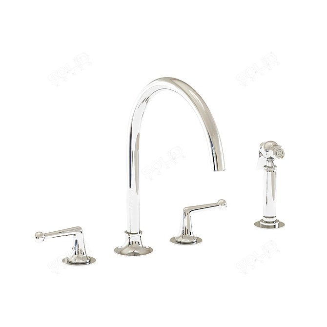 Dash DSKM30 Waterworks Kitchen Faucet 3D model image 3