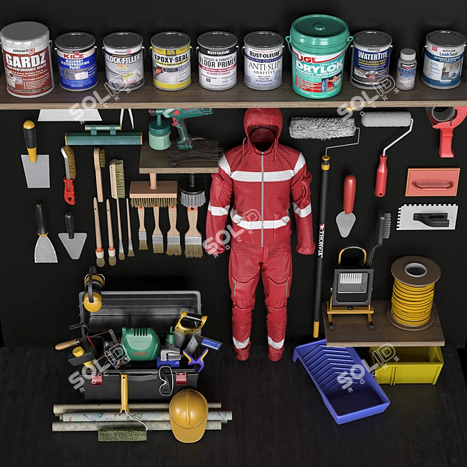 Ultimate Garage Tools Set 3D model image 7