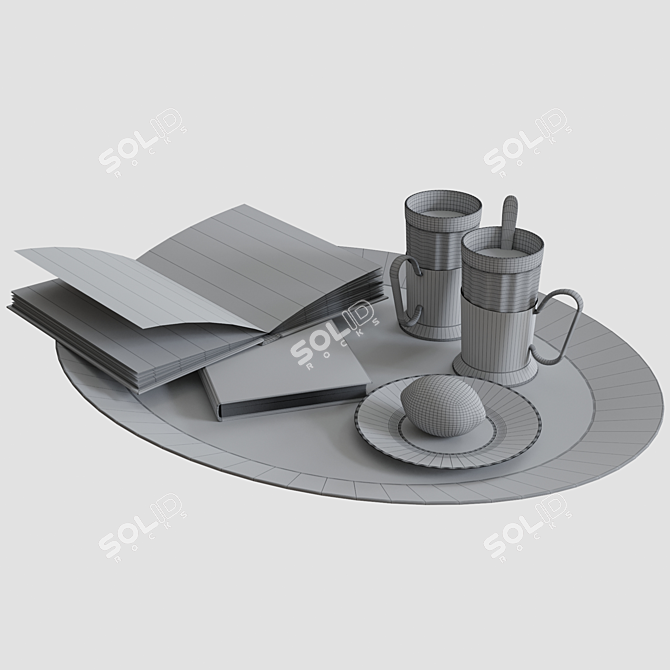 Elegant Decor Set 3D model image 3