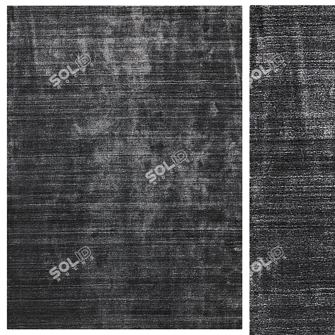 Luxury Glacier Wool Rug 3D model image 1