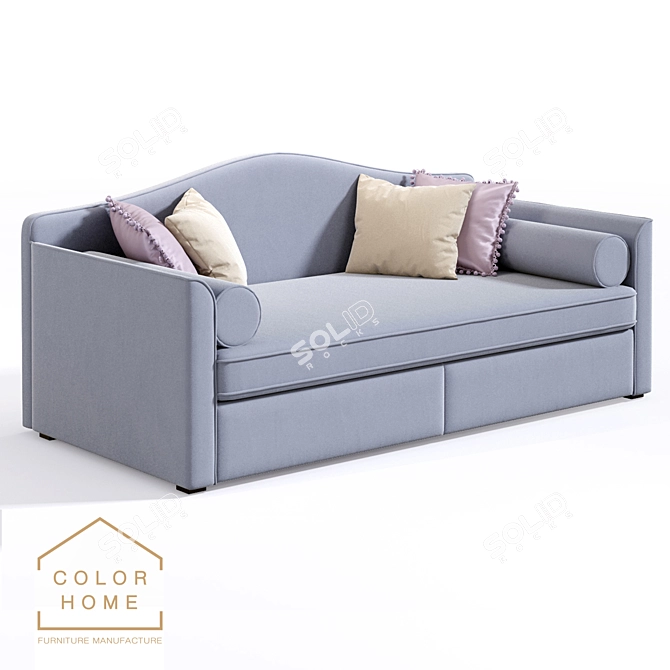 Iriska Ruby Kids Sofa: Stylish and Comfortable 3D model image 1