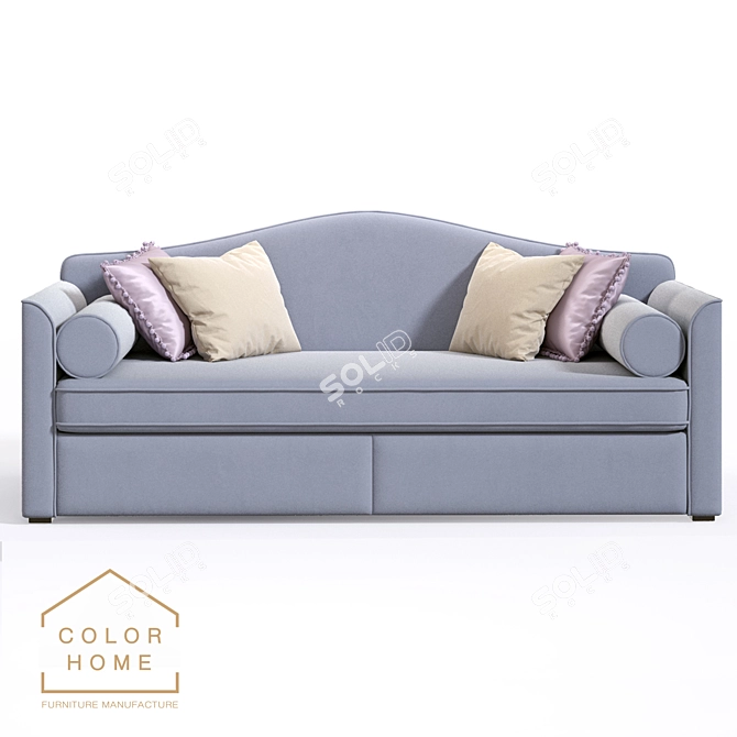 Iriska Ruby Kids Sofa: Stylish and Comfortable 3D model image 2