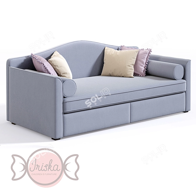 Iriska Ruby Kids Sofa: Stylish and Comfortable 3D model image 4