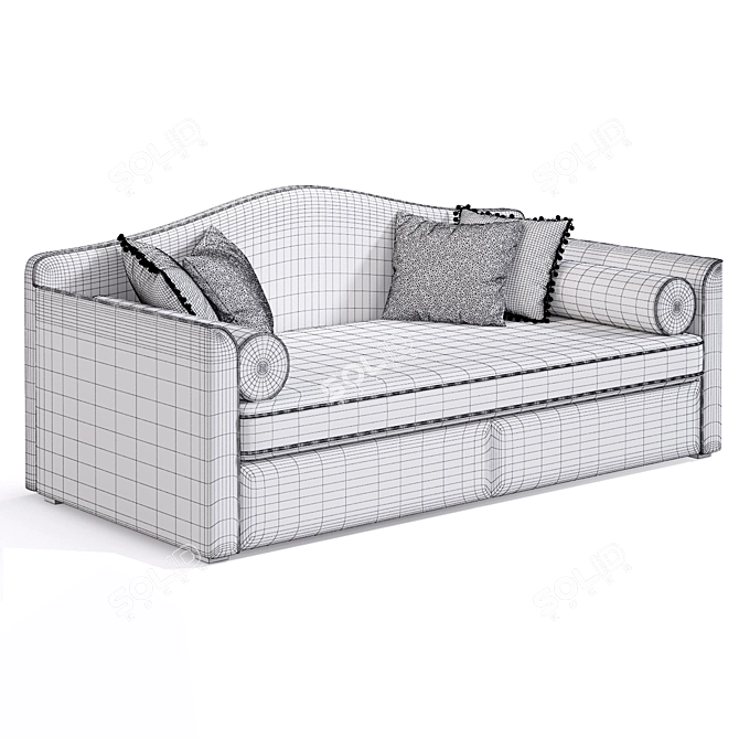 Iriska Ruby Kids Sofa: Stylish and Comfortable 3D model image 6