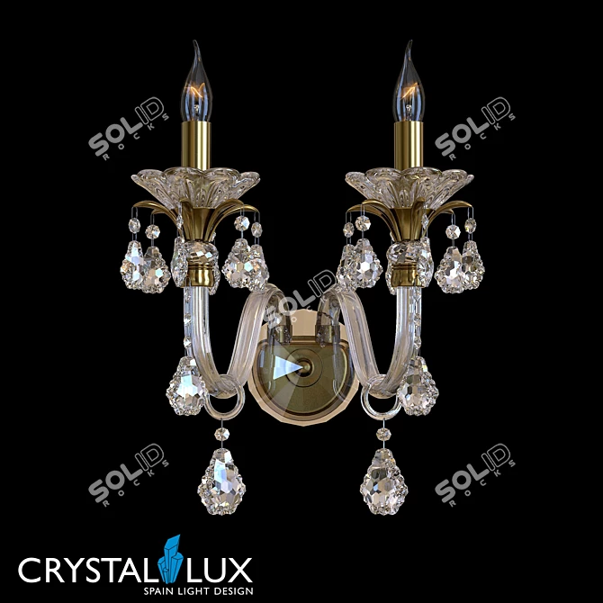 Crystal Lux Alicante Wall Sconce 3D model image 1