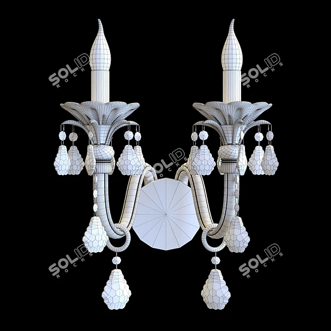 Crystal Lux Alicante Wall Sconce 3D model image 2