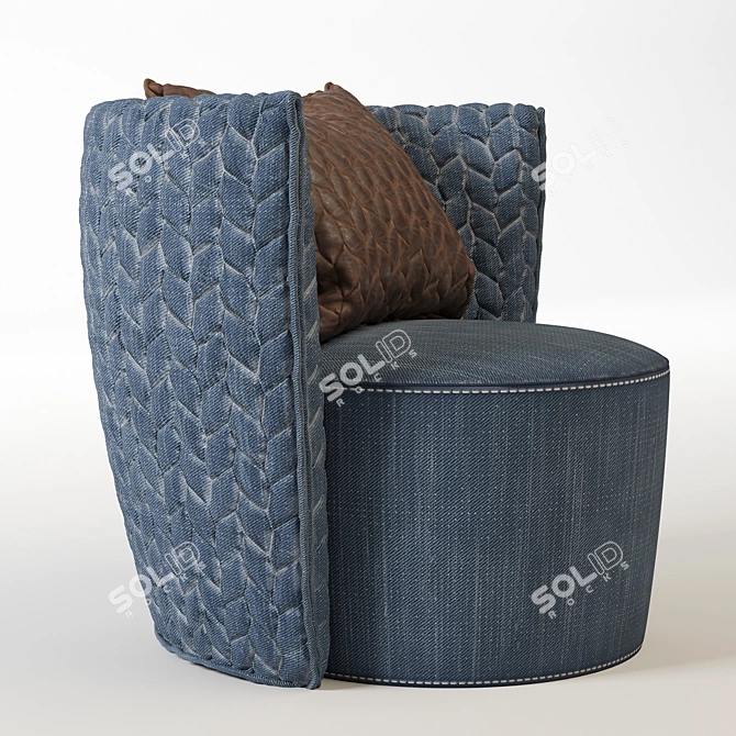 Elegant 3D Armchair: Vray & Corona 3D model image 2