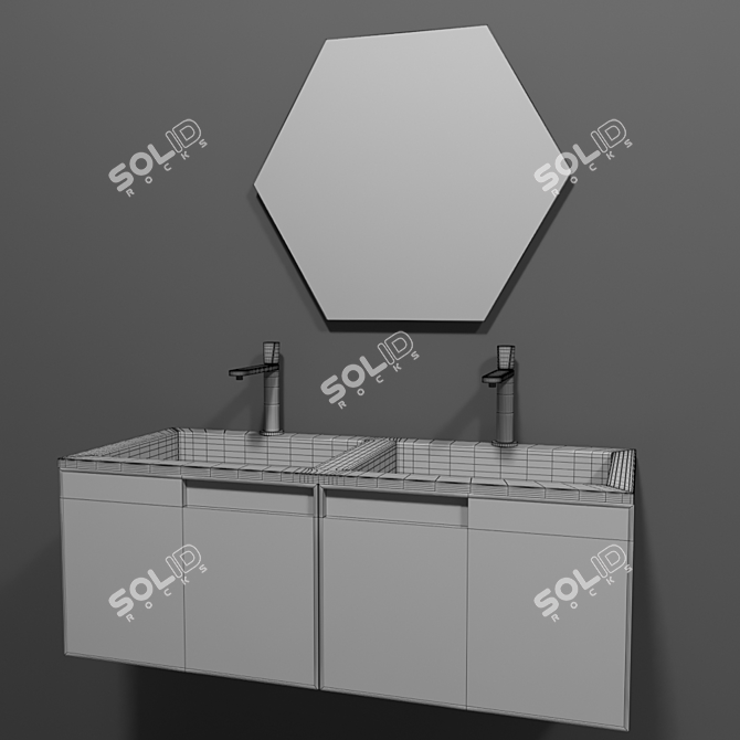 Sleek Neutroled Vanity: Antonio Lupi 3D model image 3