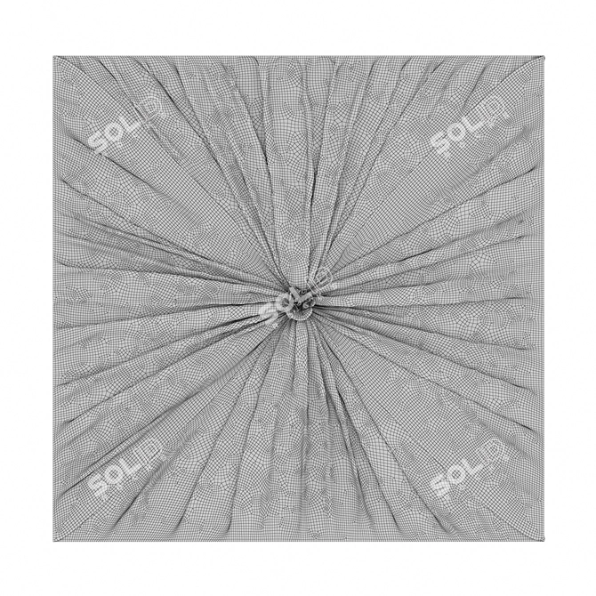 Elegant Ceiling Drapery 3D model image 2