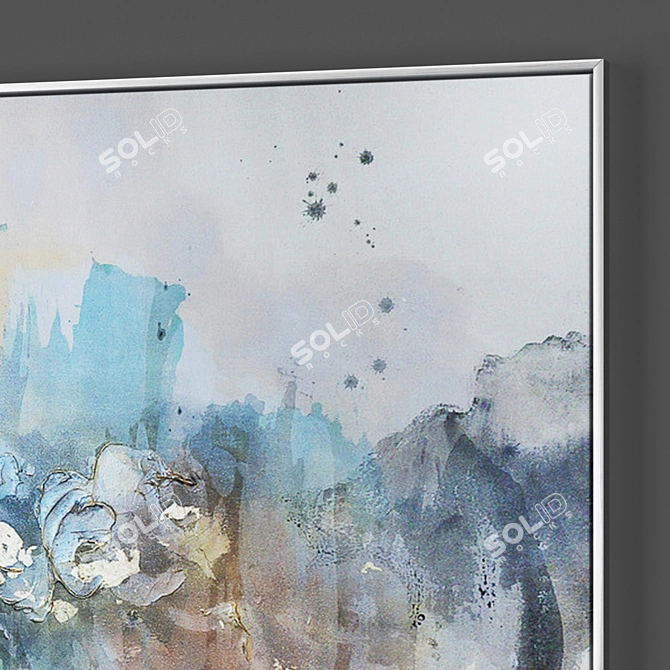 Modern Metal Frame Art Collection 3D model image 3