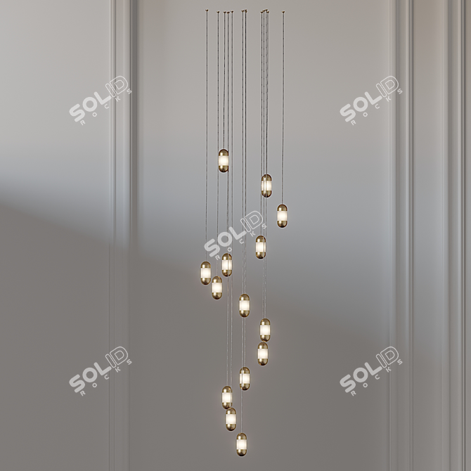 Contemporary OLO LED Pendant - Karice 3D model image 2