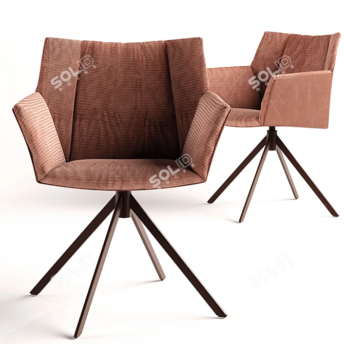 Gustav Junior Dining Chair: Sleek and Comfortable 3D model image 2