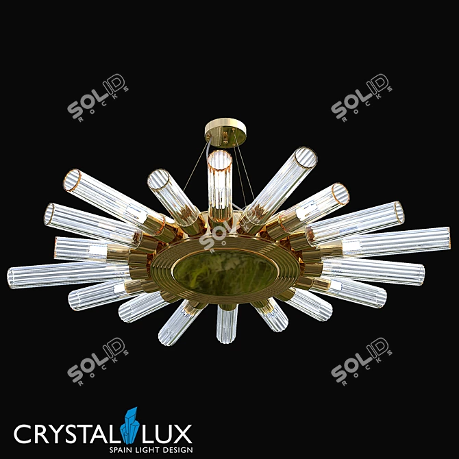 Elegant Fair AP9 Gold Wall Sconce 3D model image 1