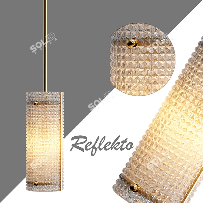 Elegant Crystal Chandelier Reflecto 3D model image 1