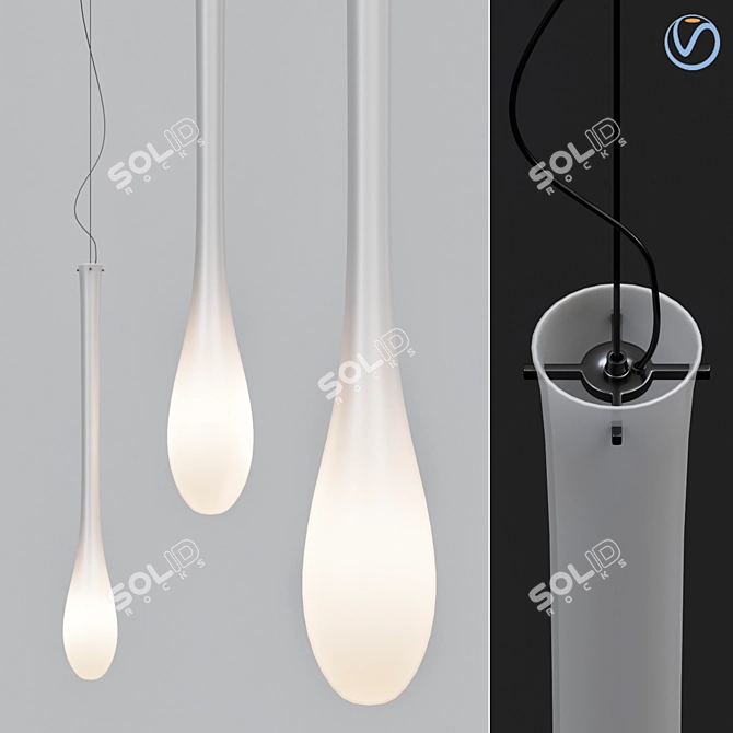 Sleek Glassware for Modern Living 3D model image 1