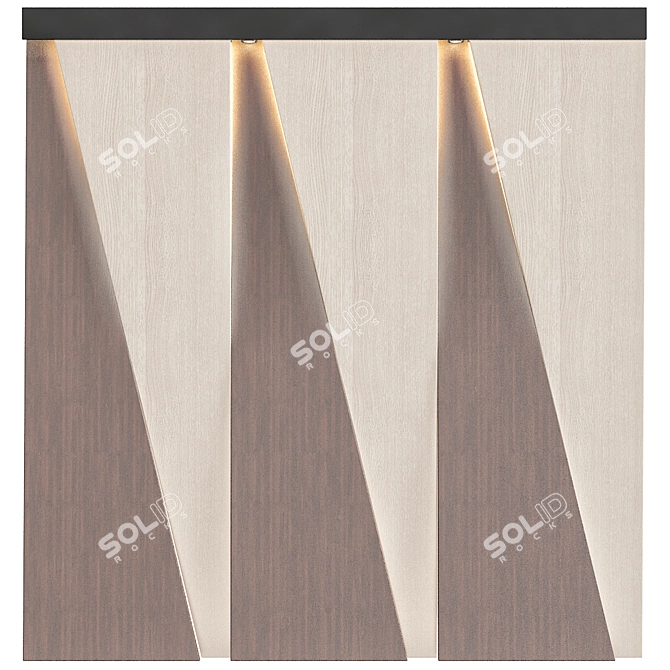 Elegant Marble Wall Décor 3D model image 1