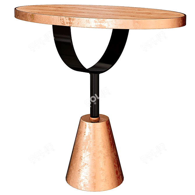 Sleek Modern Cocktail Table 3D model image 1