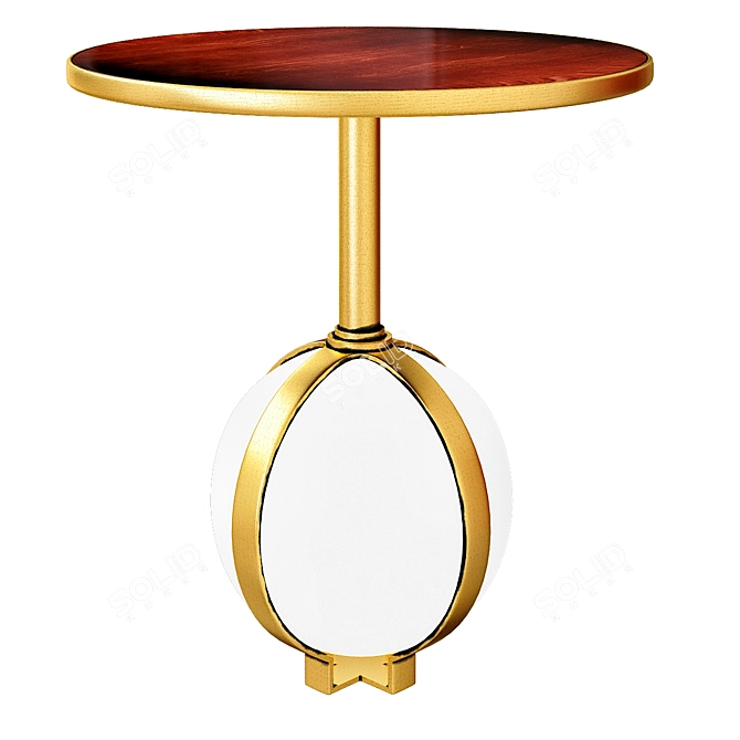 Modern Minimalist Glass Coffee Table 3D model image 1