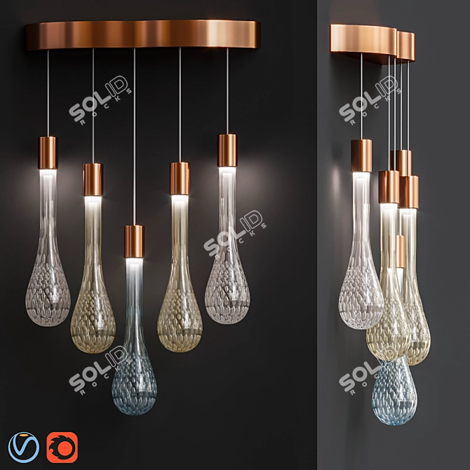 Contemporary Wall Light - ITALINI 3D model image 1