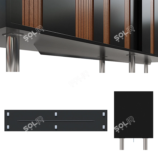 Larissa Buffet Sideboard: Stylish Console Table 3D model image 2