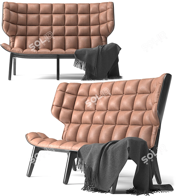 Mammoth Sofa: Stylish and Comfortable 3D model image 1