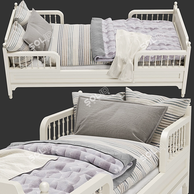 Sofia Dreamland Toddler Bed 3D model image 2