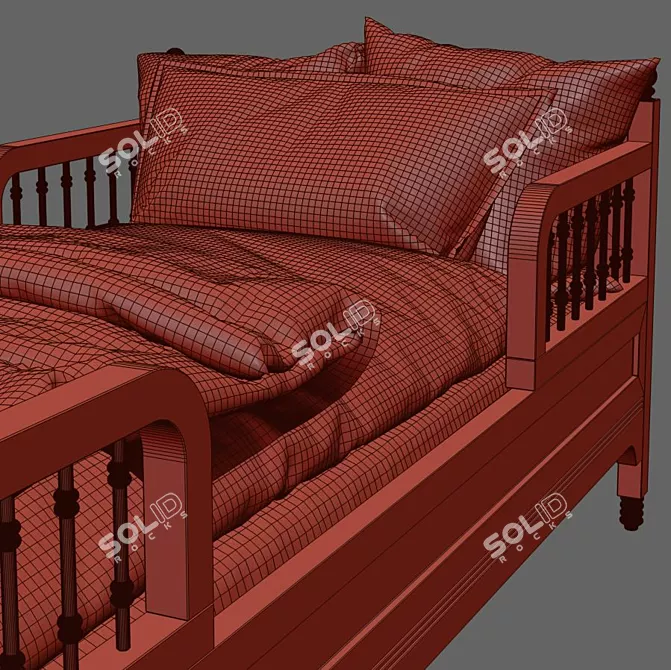 Sofia Dreamland Toddler Bed 3D model image 3