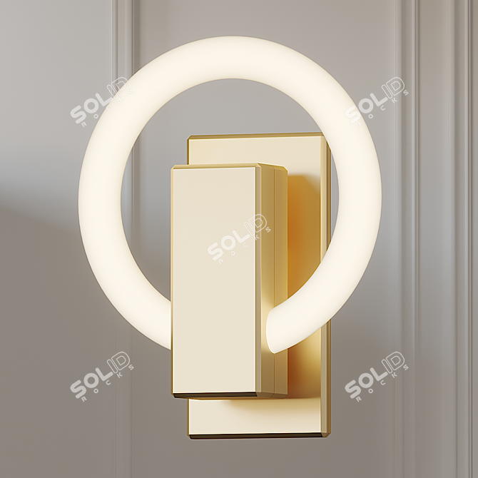 Elegant OLAH Wall Light 3D model image 1