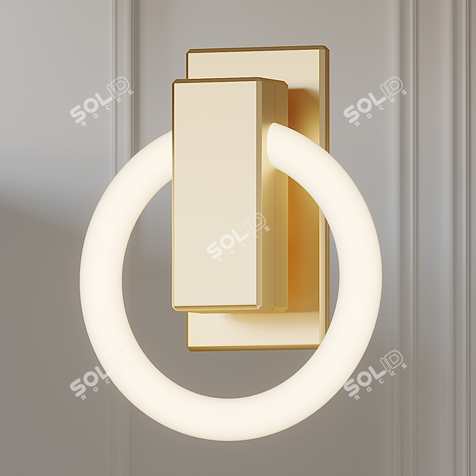 Elegant OLAH Wall Light 3D model image 2