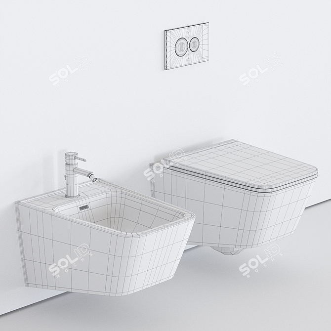 VitrA EQUAL Wall-Hung WC 3D model image 3