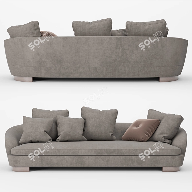 Title: Elegant Minotti Jacques Sofa 3D model image 1