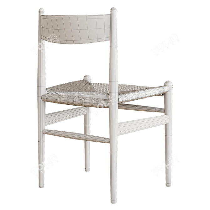 Designer CH36 Chair: High-Quality 3D Model 3D model image 3