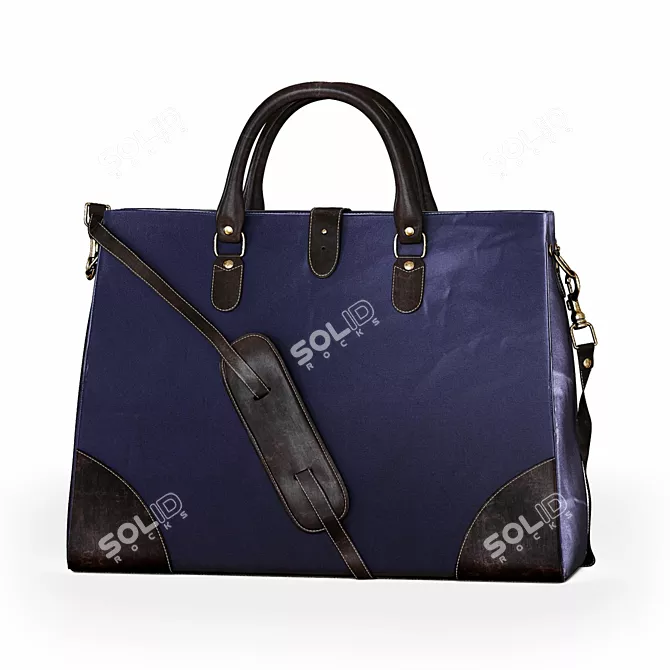 Luxury Ettinger Bag: Timeless Elegance 3D model image 1