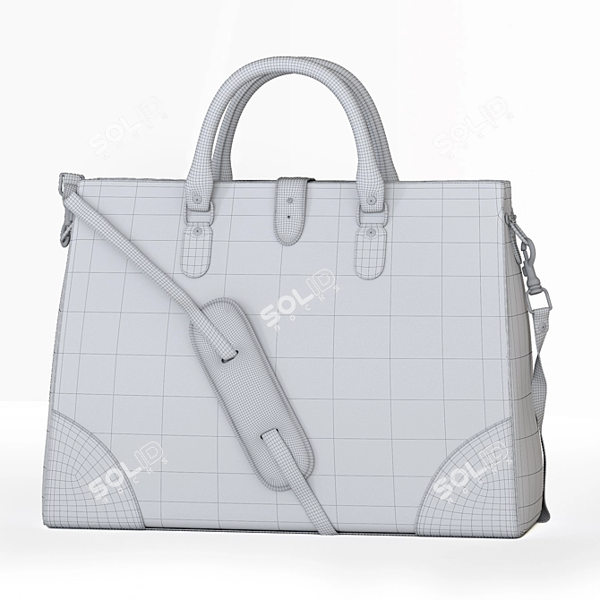 Luxury Ettinger Bag: Timeless Elegance 3D model image 3