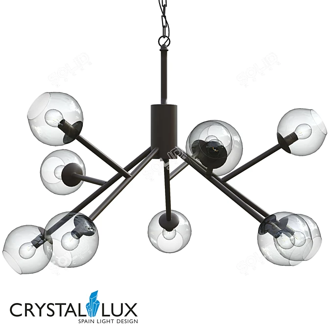 Crystal Lux BUENO SP10 Pendant Light 3D model image 1