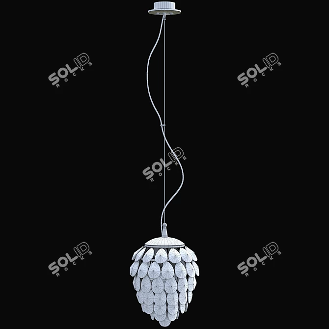 Classy Charme SP2+2 Chrome Pendant 3D model image 2