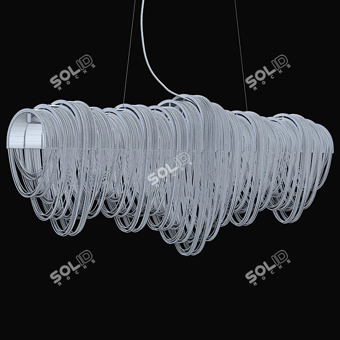 City Lights Crystal Pendant SP9 - Stunning High-tech Style 3D model image 2