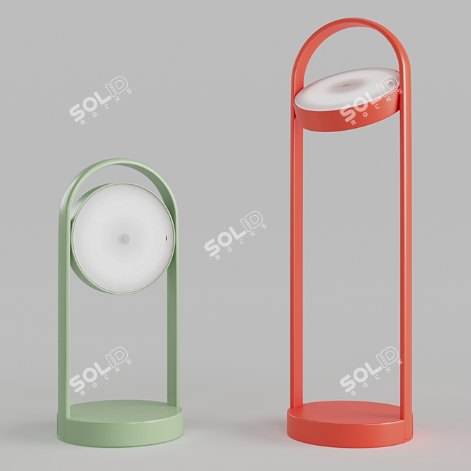 Elegant Illumination: Giravolta Table Lamp 3D model image 1