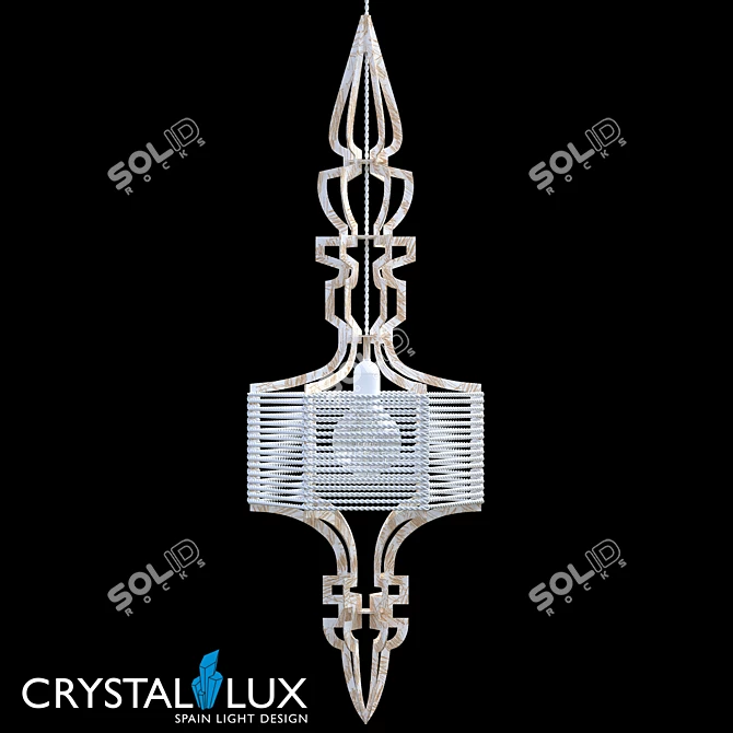 Prima SP1 White-Gold Pendant 3D model image 1