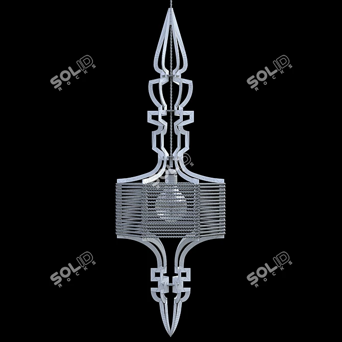 Prima SP1 White-Gold Pendant 3D model image 2