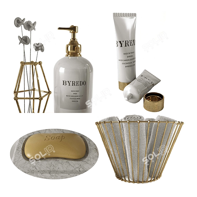 Stylish Bathroom Essentials: Vray & Corona Renderer 3D model image 2