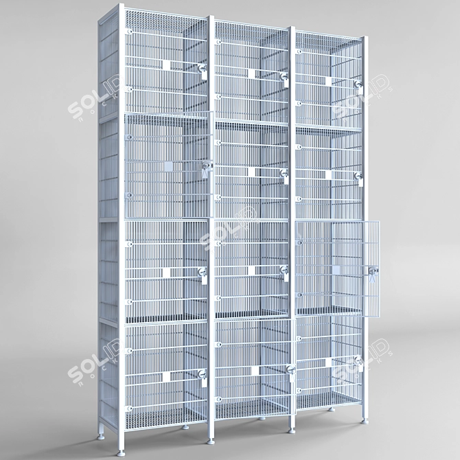 Spacious Store Lockers 3D model image 3