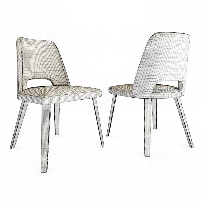 Gallotti Radice Thea Chair 3D model image 3
