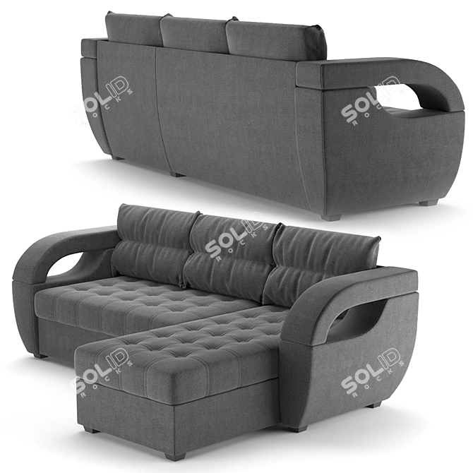 Martin Corner Sofa | Elegant and Spacious 3D model image 3